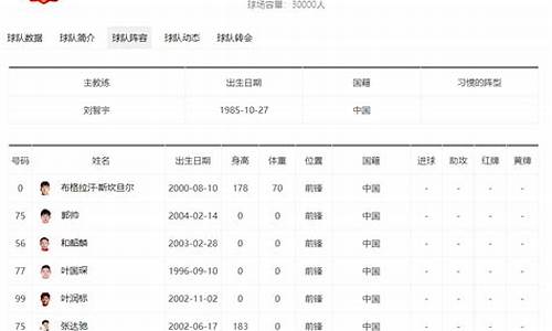 中国足球广州队_中甲联赛广州队名单籍贯